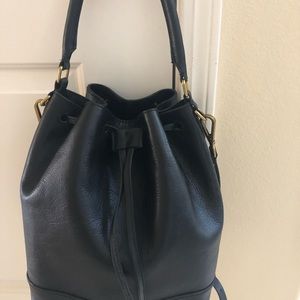 Madewell Drawstring Handbag Black